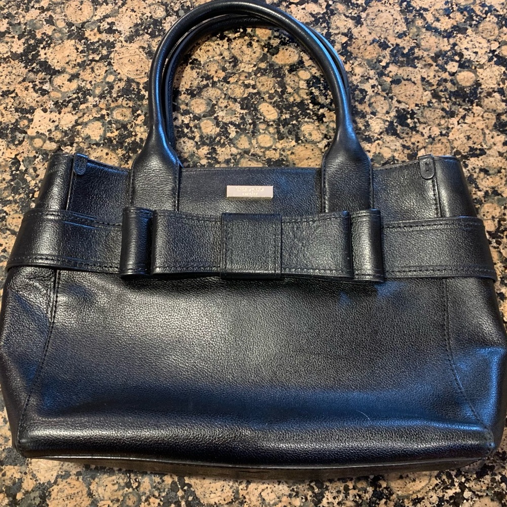 Kate spade black Leather bag very little wear